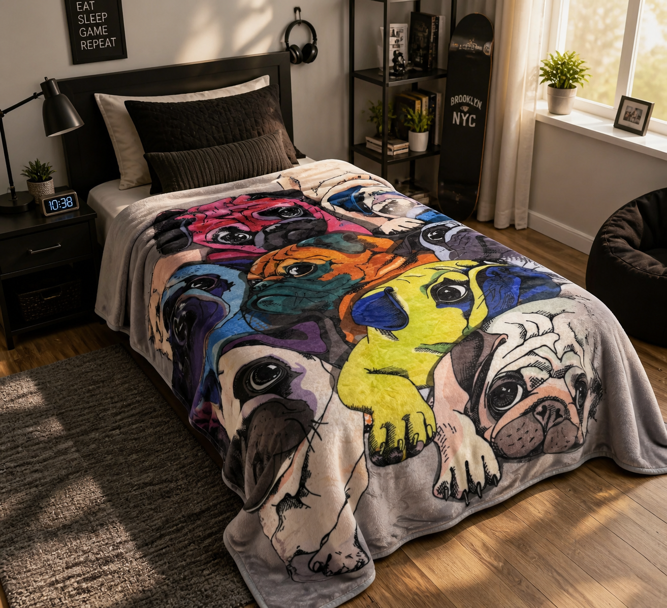 پتوی سگ های تنبل (Pug)